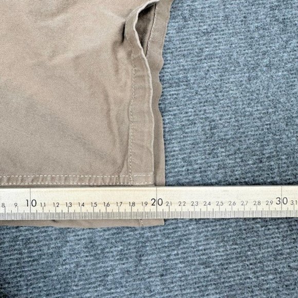 Rip Curl Shorts Mens 34 Tan Beige Chino Casual Surf Beach Embroidered Flat Front - Picture 8 of 8